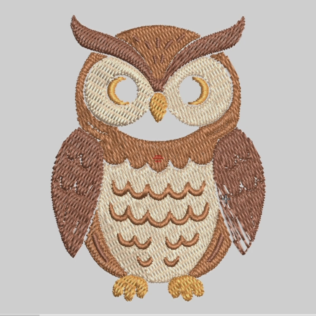 Owl Embroidery Designs, Jef Hus Dst Exp Vp3 Pes machine files