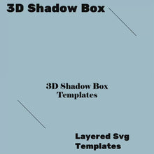 Load and play video in Gallery viewer, 3D Shadow Box Templates. Layered Svg files, Paper cut templates, svg cutting files for cricut, dxf for silhouette studio
