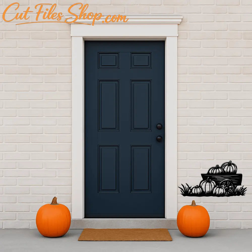 Pumpkin cart DXF design for CNC plasma and laser cutting