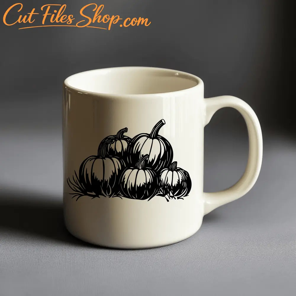 Fall Vibes Pumpkin Patch SVG, DXF for CNC, Cricut & Silhouette Cut Files, DIY Wall Decor, Best free svg site, Premium SVg
