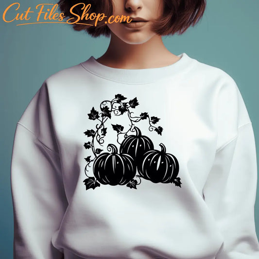 Pumpkin Patch SVG, Fall Vibes DXF for CNC, Cricut & Silhouette Cut Files, DIY Wall Art, T-shirt design, Trendy SVG
