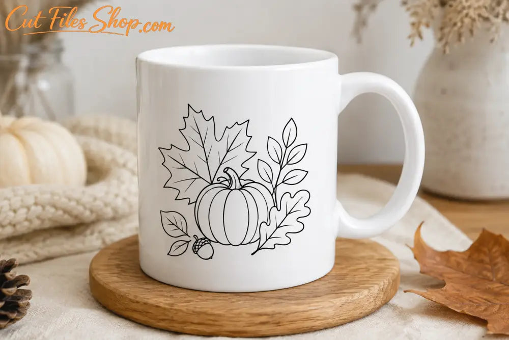 Thanksgiving pumpkin wall art SVG