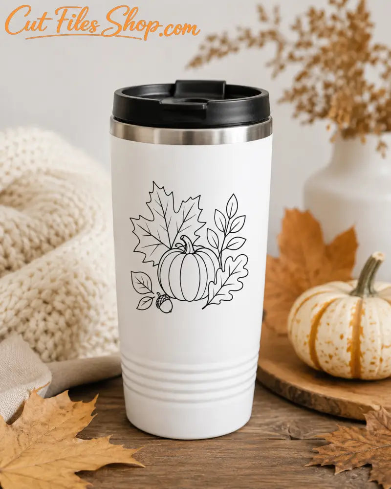 Autumn pumpkin laser cut file
