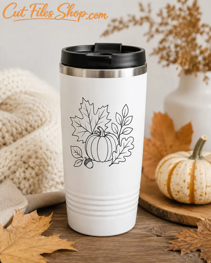 Autumn pumpkin laser cut file