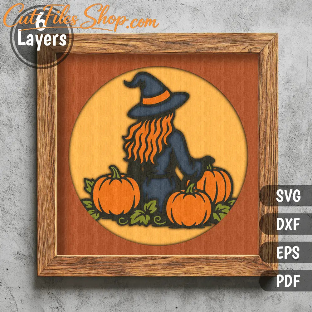 Halloween paper craft 3D light box SVG DXF EPS PDF for cardstock