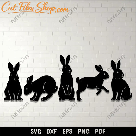Rabbit pack SVG design for Cricut