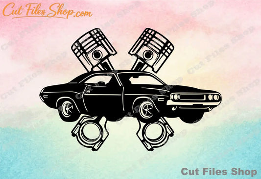 Retro car cut files, t shirt svg, design svg, t-shirt design svg, printtable svg, metal art svg