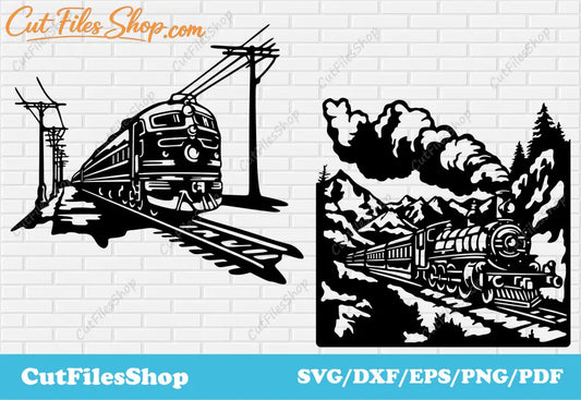 Retro trains svg, vintage svg designs, retro train dxf for laser, train svg for cricut, png for t shirt design, svg for scrapbooking, wintage scene dxf, popular svg files, popular vector, png for web design, svg for wall steckers, train decor dxf, train dxf for laser cut