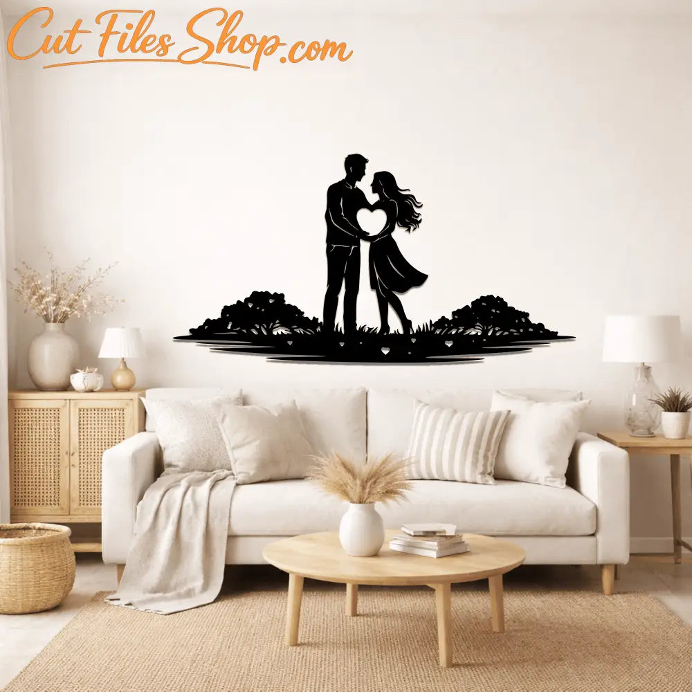 Love silhouette vector for Glowforge and CNC