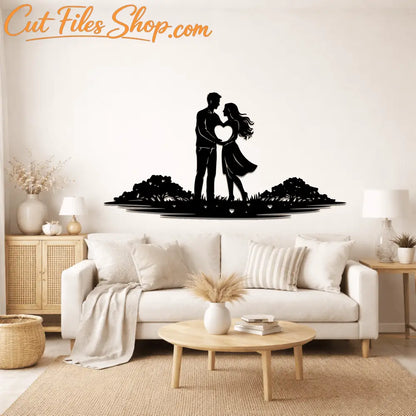 Love silhouette vector for Glowforge and CNC