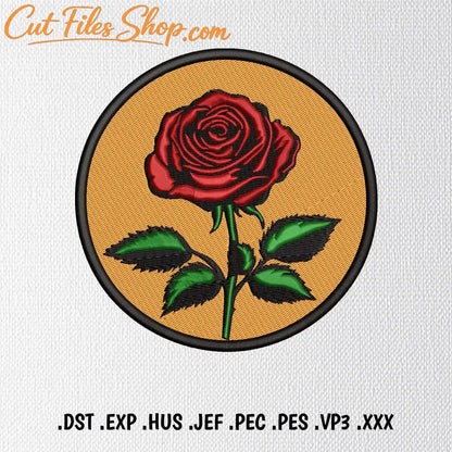 rose embroidery design machine embroidery file