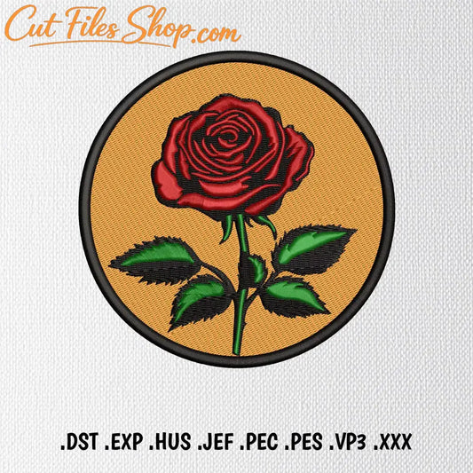 rose embroidery design machine embroidery file