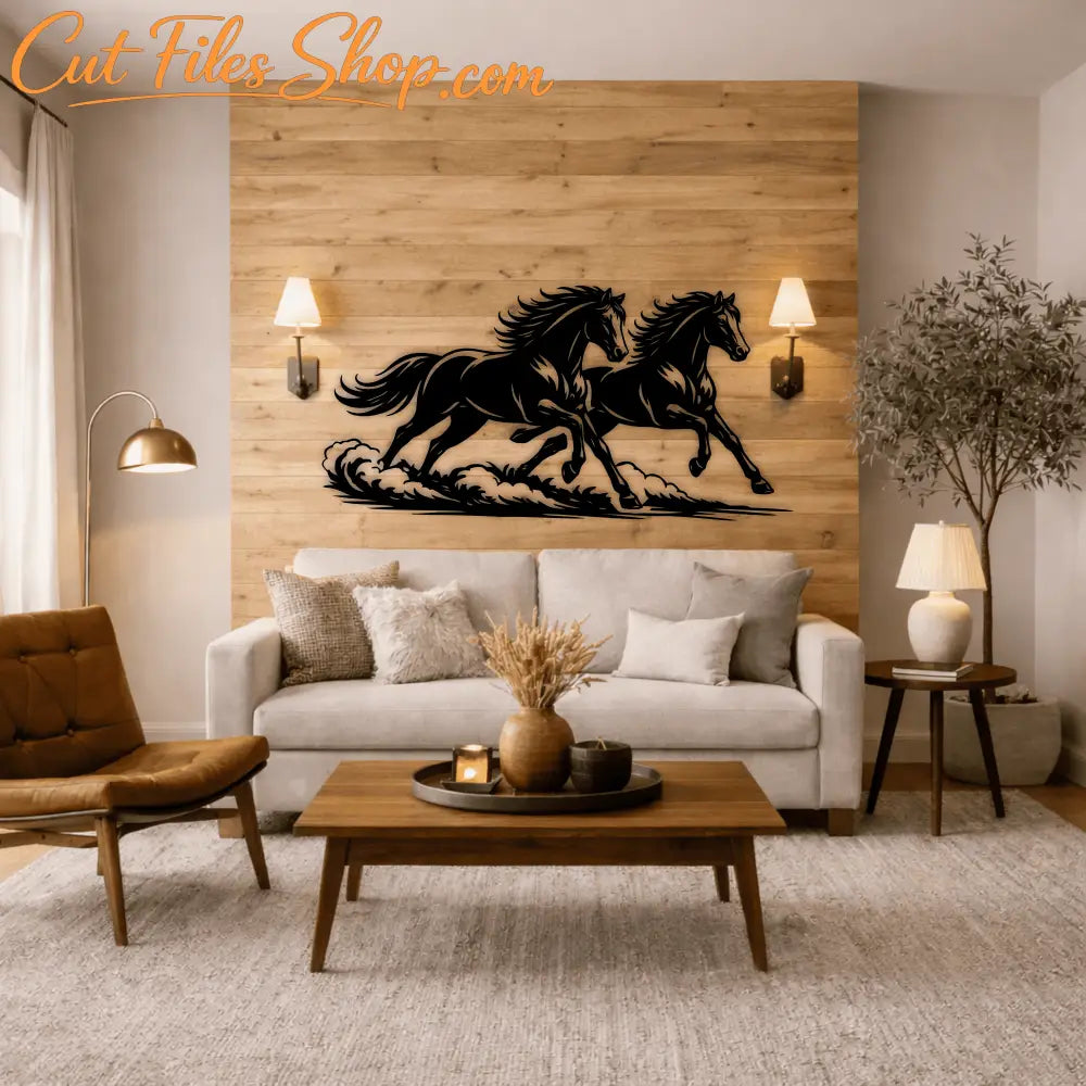 horse silhouette vector cutting file