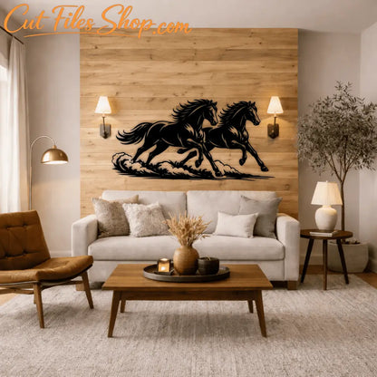horse silhouette vector cutting file