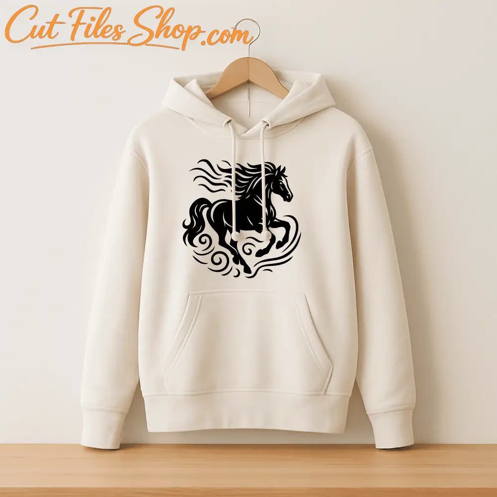 Western horse metal wall art template