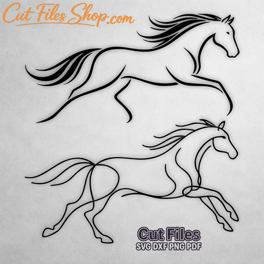 Horse SVG laser cut files