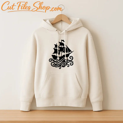 Nautical ship metal wall art SVG design