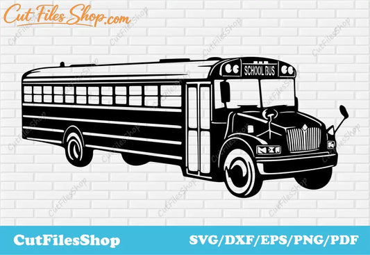 School Bus vector cut files, svg cutting files, dxf images for cnc machines, svg for Silhouette cameo, School Bus svg, free svg files for vinyl, cnc cutting files, plasma cut files, svg cut files for download, free svg cut files for crafters, Dxf images for laser cut, Plasma cutting files, dxf for metal working, t shirt designs