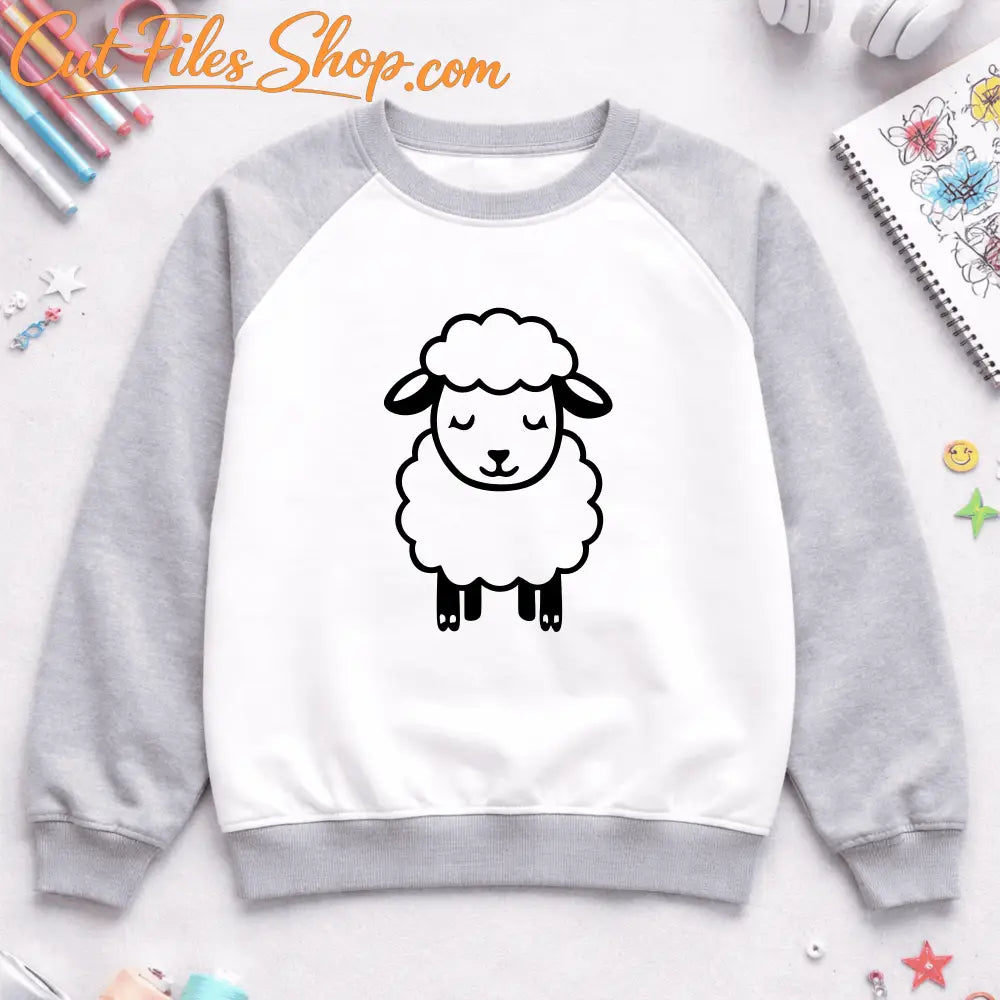 Sheep SVG digital file compatible with Cricut, Silhouette and xTool