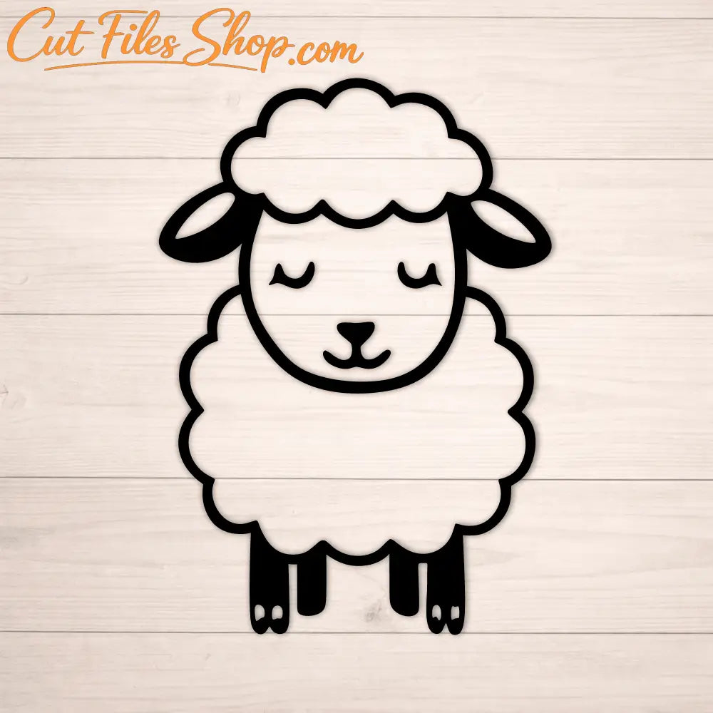 Farm animal sheep SVG vector for laser cutting and CNC projects