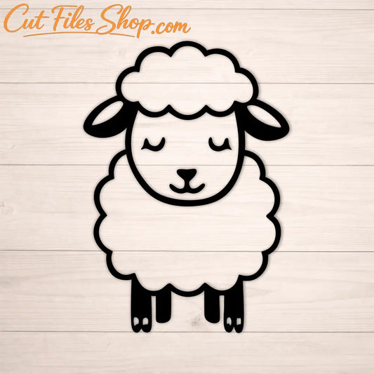 Farm animal sheep SVG vector for laser cutting and CNC projects