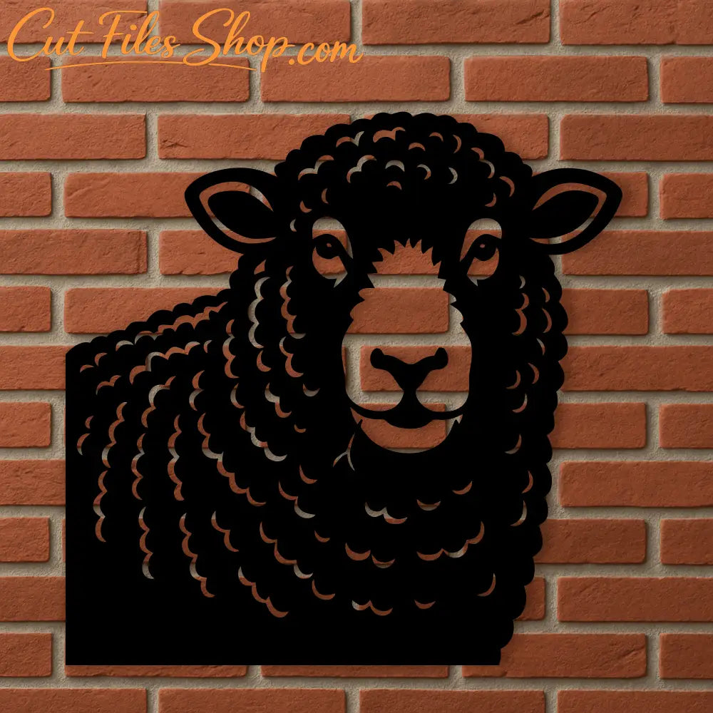 Barn decor sheep silhouette vector