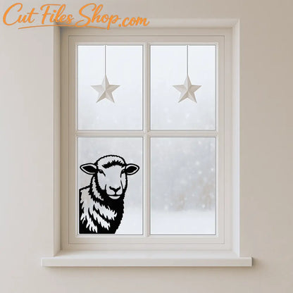 Livestock sheep portrait SVG design