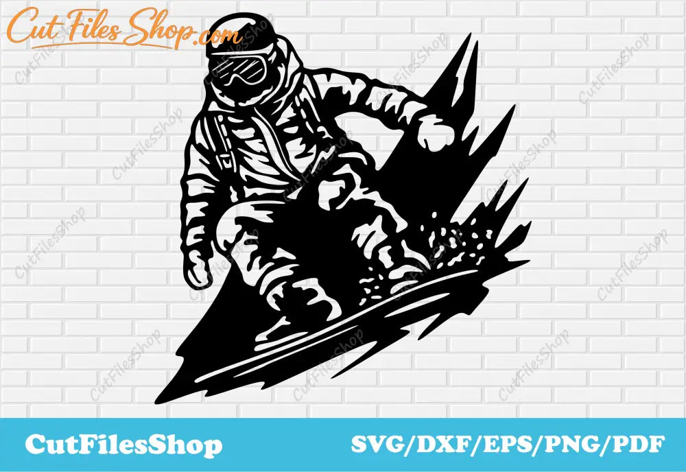 Snowboarder Svg cut files, Dxf for CNC Laser cutting, Png for t shirt design, svg for scrapbooking, svg for t shirt design, svg for wall stickers, pdf for printing, sport svg, snow svg, scrapbooking design, sport scene dxf, decal svg, card making png, free vector images, instant download dxf