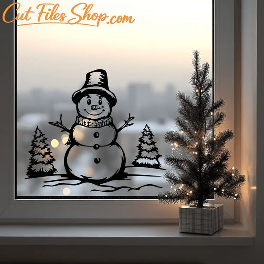 Snowman Design SVG – Sublimation Art & DIY Christmas Decorations, Vinyl decal
