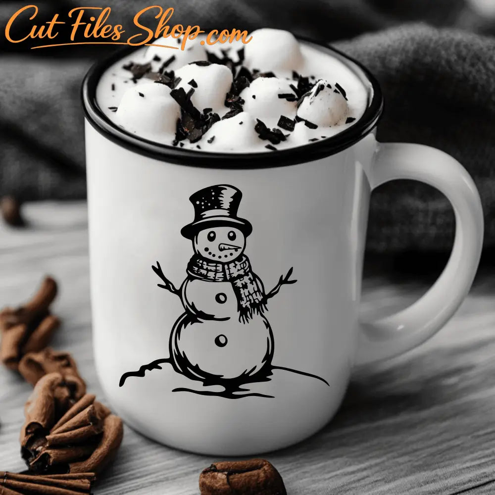 Snowman DXF and SVG Files for Cricut, CNC, and Holiday Projects