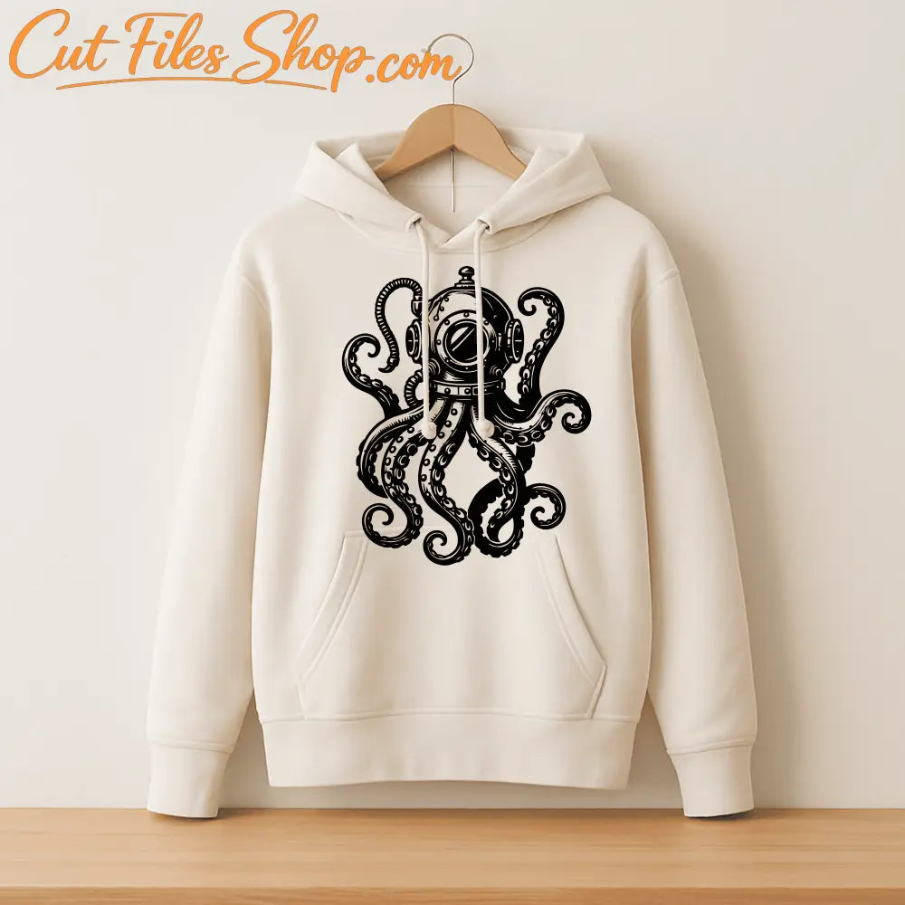 Steampunk octopus SVG Sublimation design