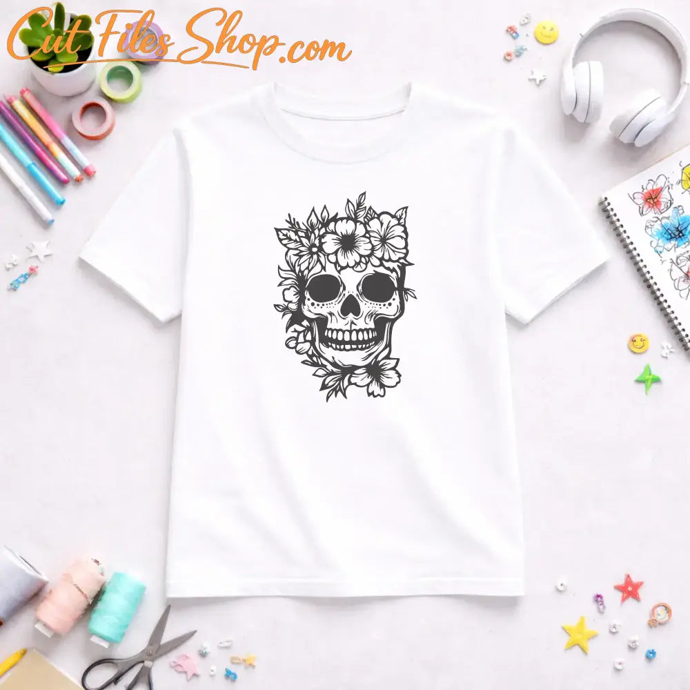 sugar skull svg for cricut
