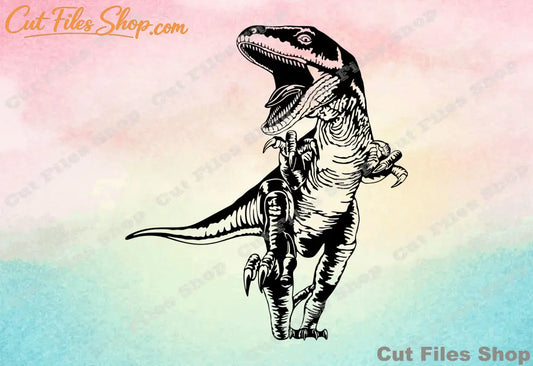 T-Rex cut files, dinosaur vector file, cutting files, dxf laser - Cut files shop