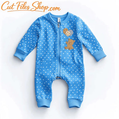Cute animal embroidery file in multiple formats and sizes