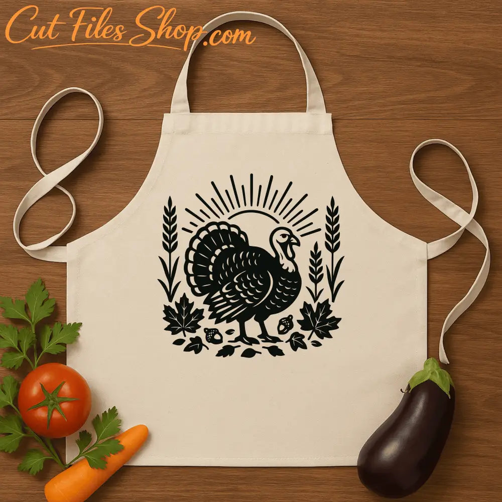 Turkey silhouette SVG for laser engraving and Sublimation Printing