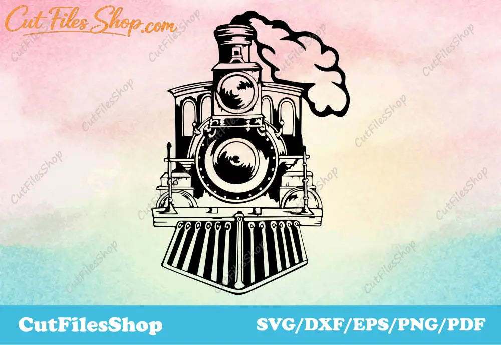 Train vector svg, scrapbooking png files, cricut designs, t-shirt svg, cricut train, Dxf cutting files, svg silhouette images, SVG cutting files for ScanNCut, DXF for laser cutting, cnc files for metal cutting, DXF For CNC