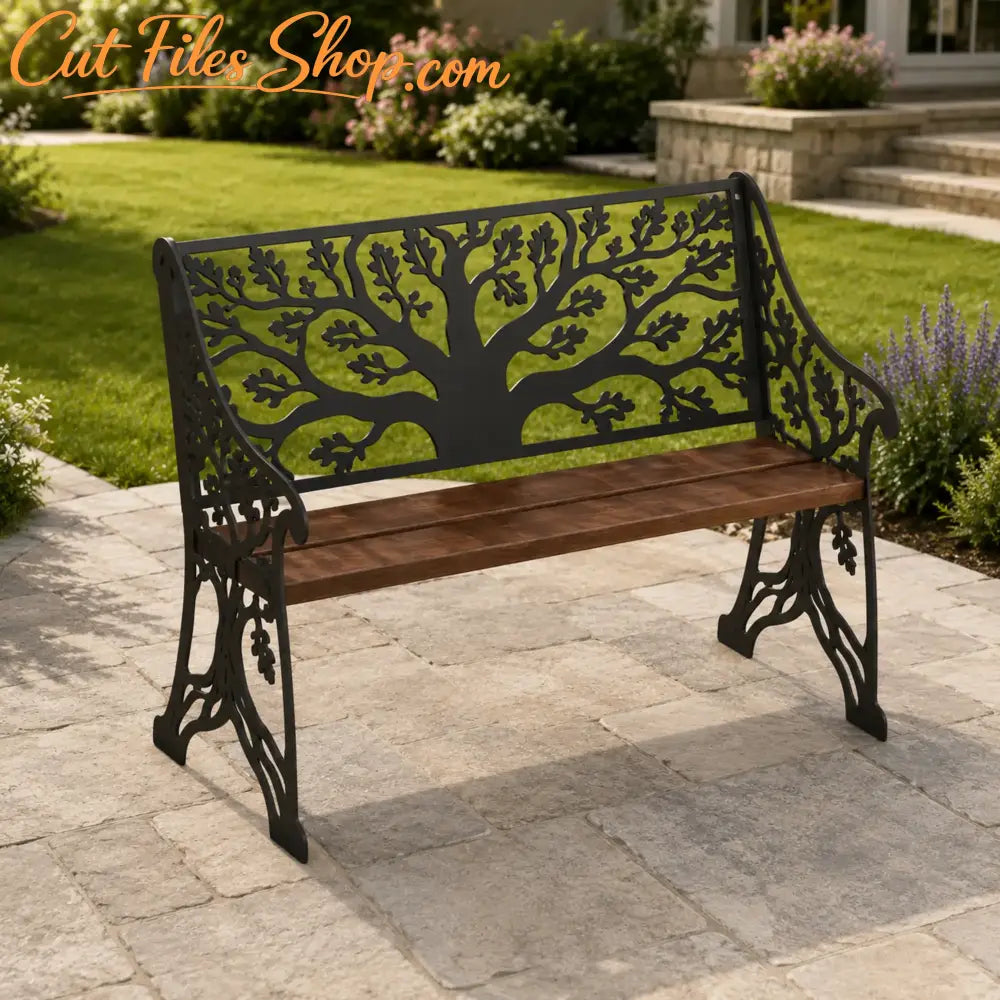 garden bench DXF