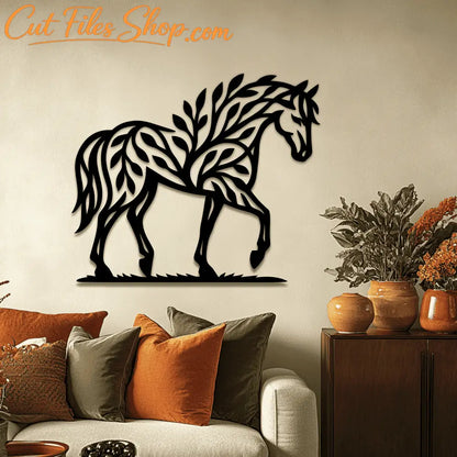 Laser ready nature horse vector