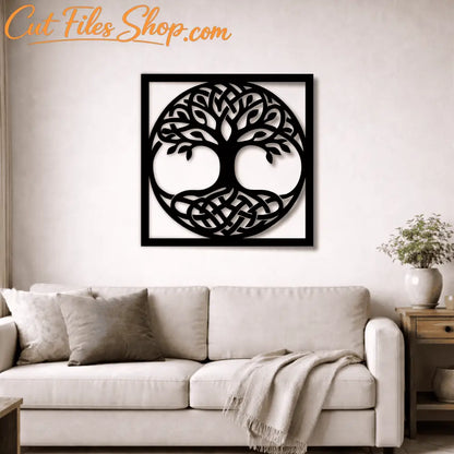 Tree of life dxf for cnc