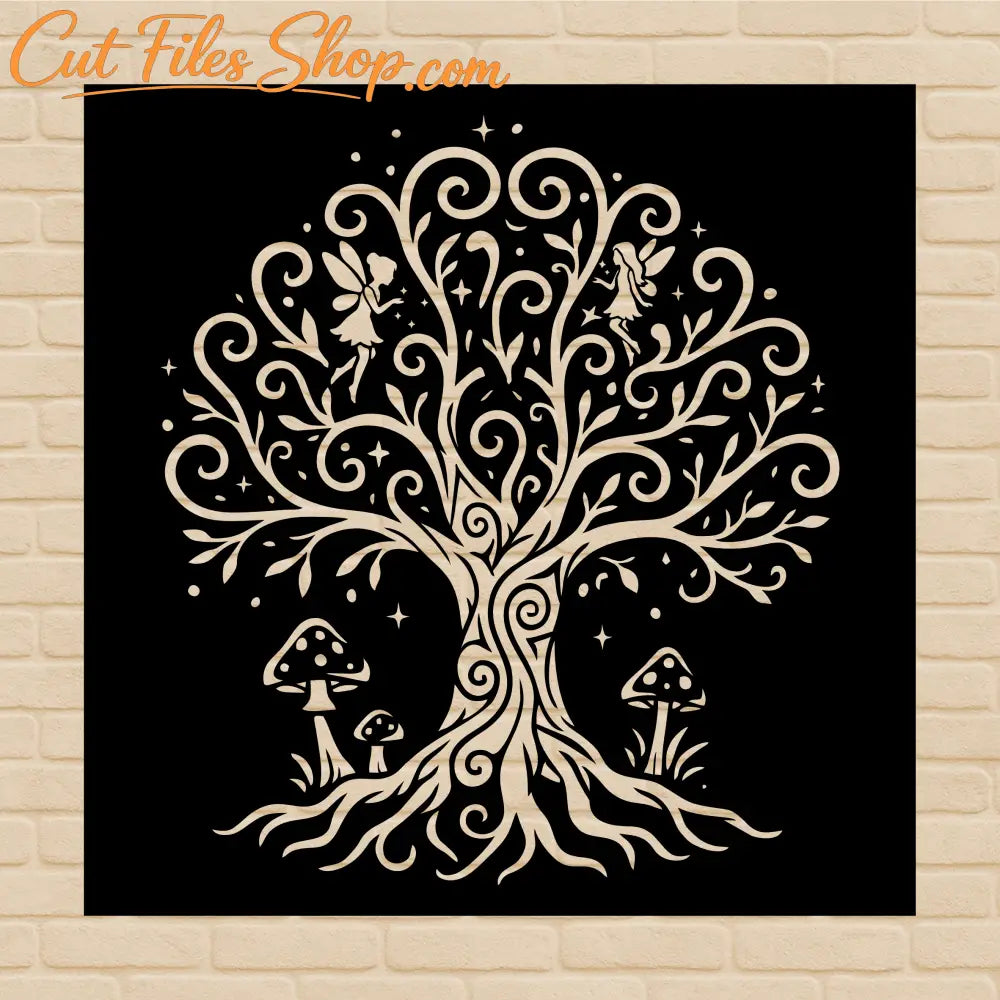 mystical tree art svg