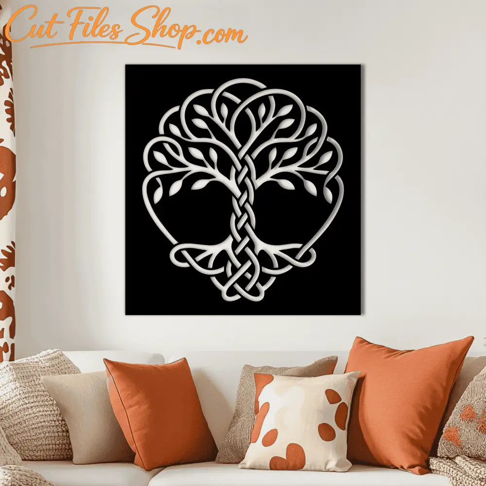 dragon tree silhouette svg