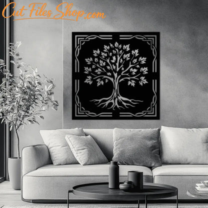 celtic tree laser cut file