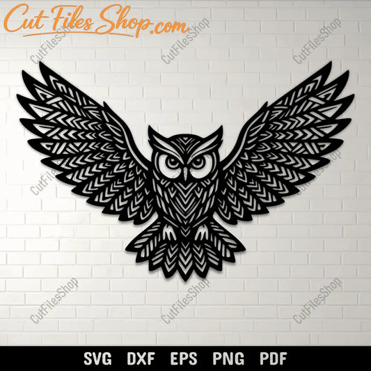 Tribal owl SVG cutting file for Cricut and Silhouette