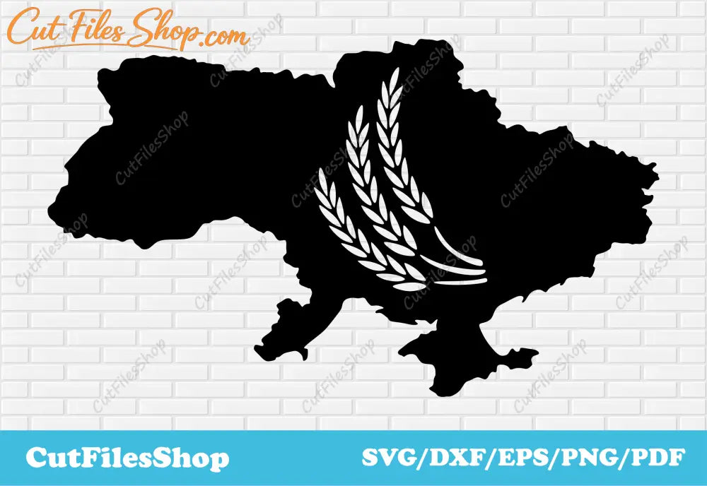Ukraine map svg, vector images for t shirt designs, dxf for laser cut, Silhouette files, Ukraine png, Ukraine dxf, Ukraine vector images, vector for shirt, dxf for cnc, dxf images
