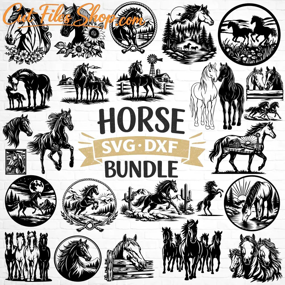 Horse SVG cutting files
