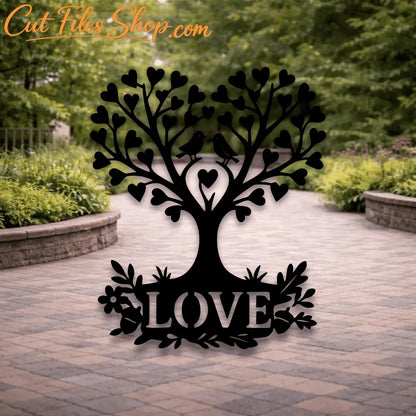 Valentines Day Tree SVG DXF bundle for CNC, plasma cutting and seasonal decor