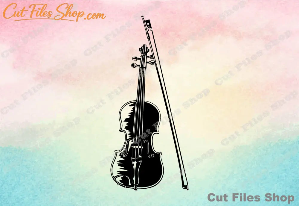 Violin for cricut, cricut download, cricut files, design cricut, silhouette dxf files