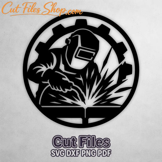 Welding metal wall art for CNC plasma and laser cutting machines.