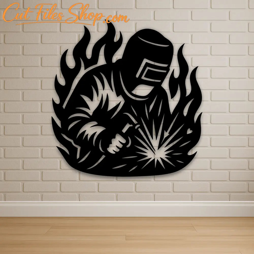 Welder SVG DXF PNG for plasma cutting and engraving