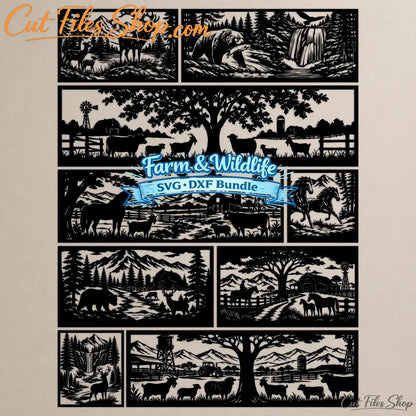 Wildlife fence panel DXF for CNC plasma cutting